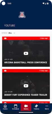 Arizona Wildcats android App screenshot 3